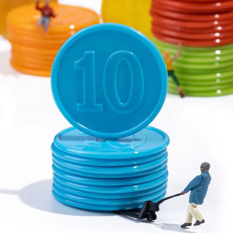 Board Game With Chips - 40 قطعة من رقائق البوكر مع