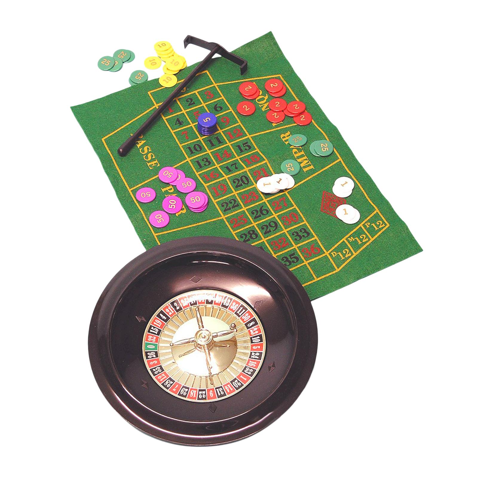 Board Game With Chips - عجلة الروليت مقاس 10 بوصات مع