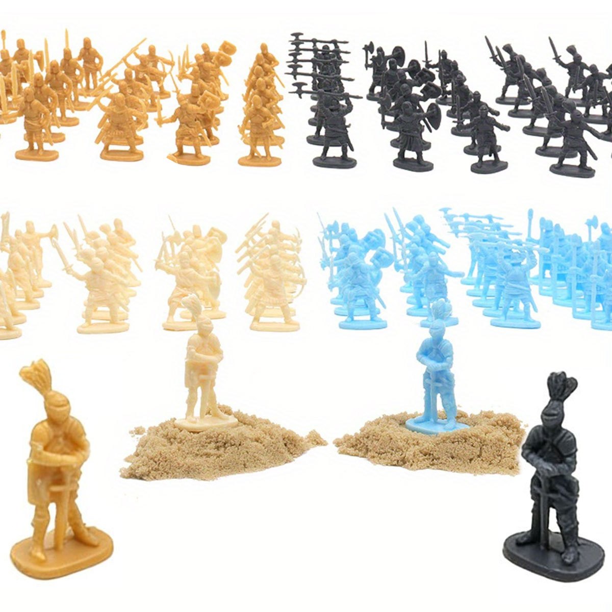 Board Game War - 49 قطعة من تماثيل الجنود الصغيرة