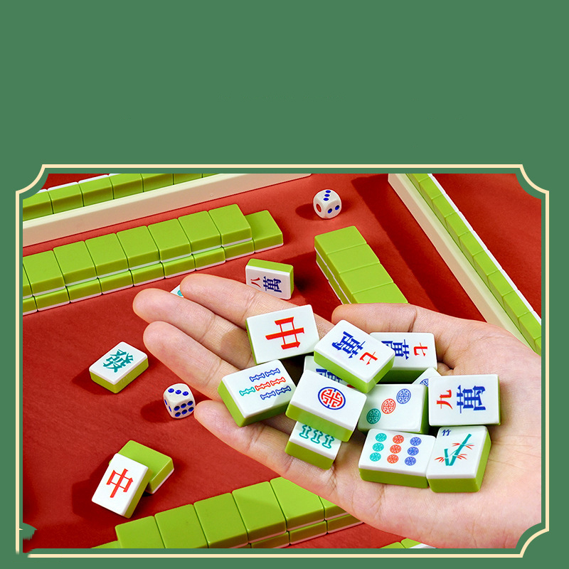 Board Game Mahjong - مجموعة ماهجونغ، ماهجونغ محمول للسفر، لعبة
