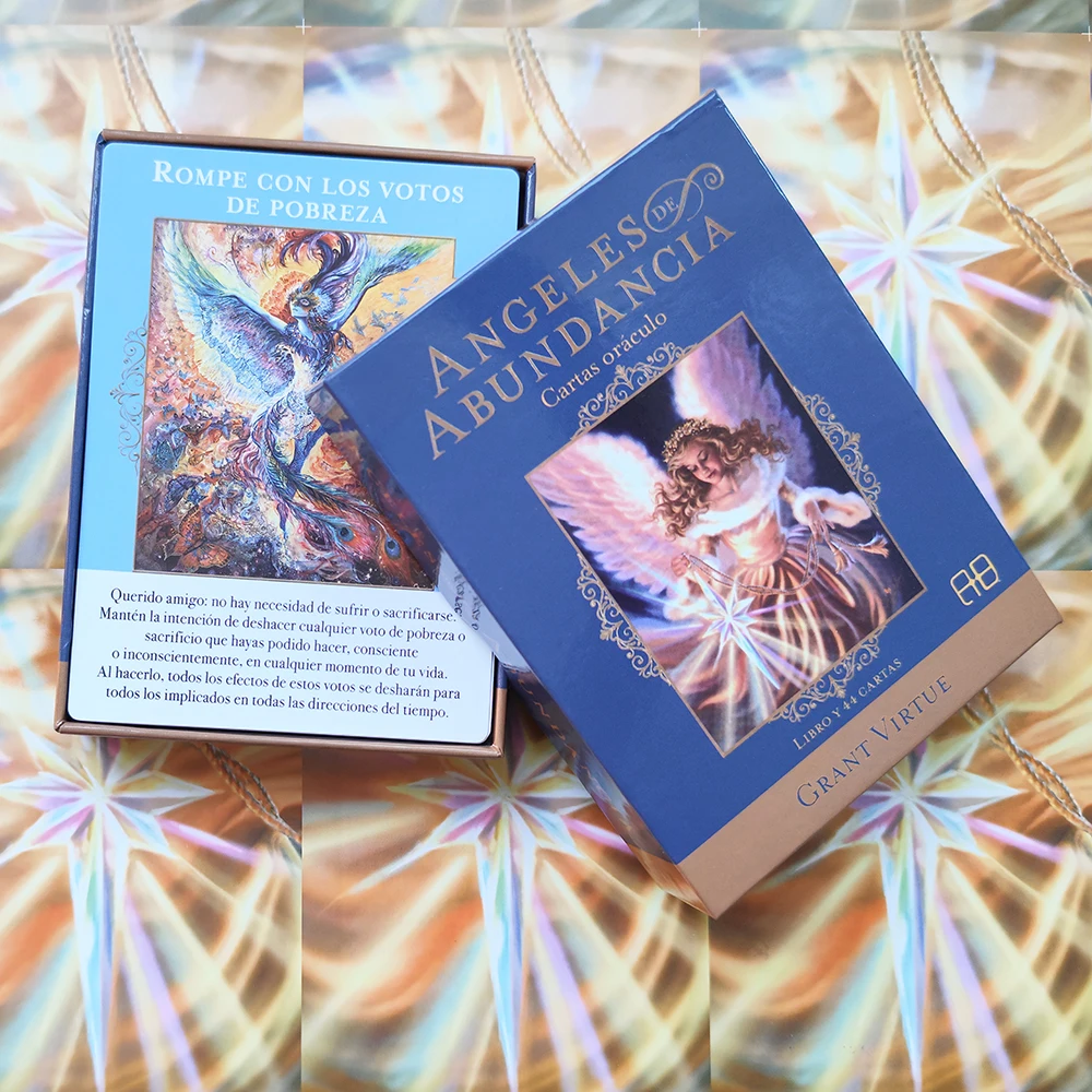 Board Game Love Letter - النسخة الإسبانية: ملائكة الوفرة: بطاقات الأوراكل