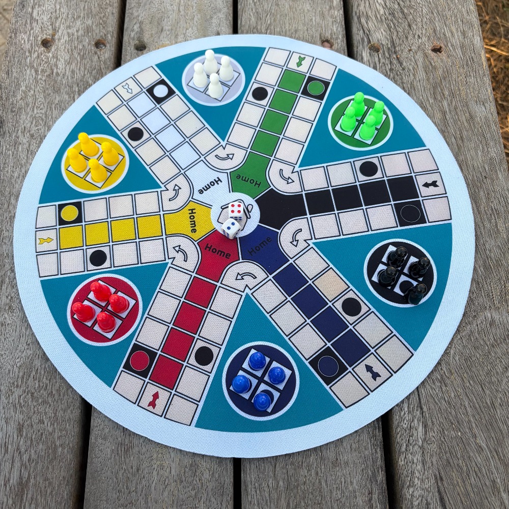 Board Game Ludo - لوحة لعبة لودو لـ 6 لاعبين،