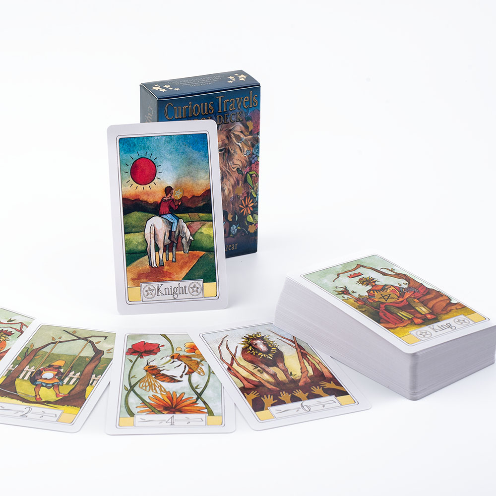 Board Game Illustrator - غريبة السفر التارو 10.3*6 سنتيمتر مكون