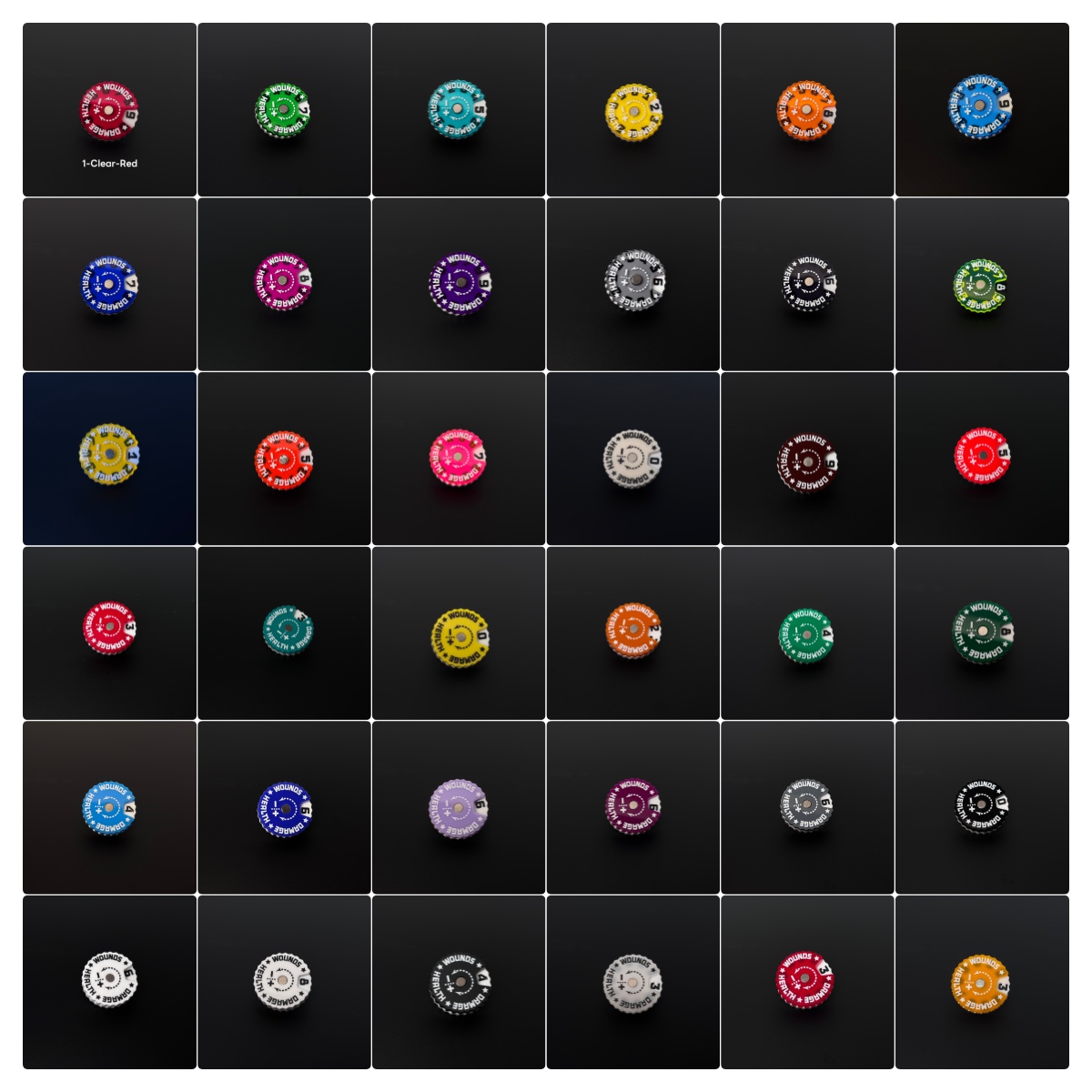 Game Token Counter - 25x25x6 مللي متر جهاز تعقب الجروح
