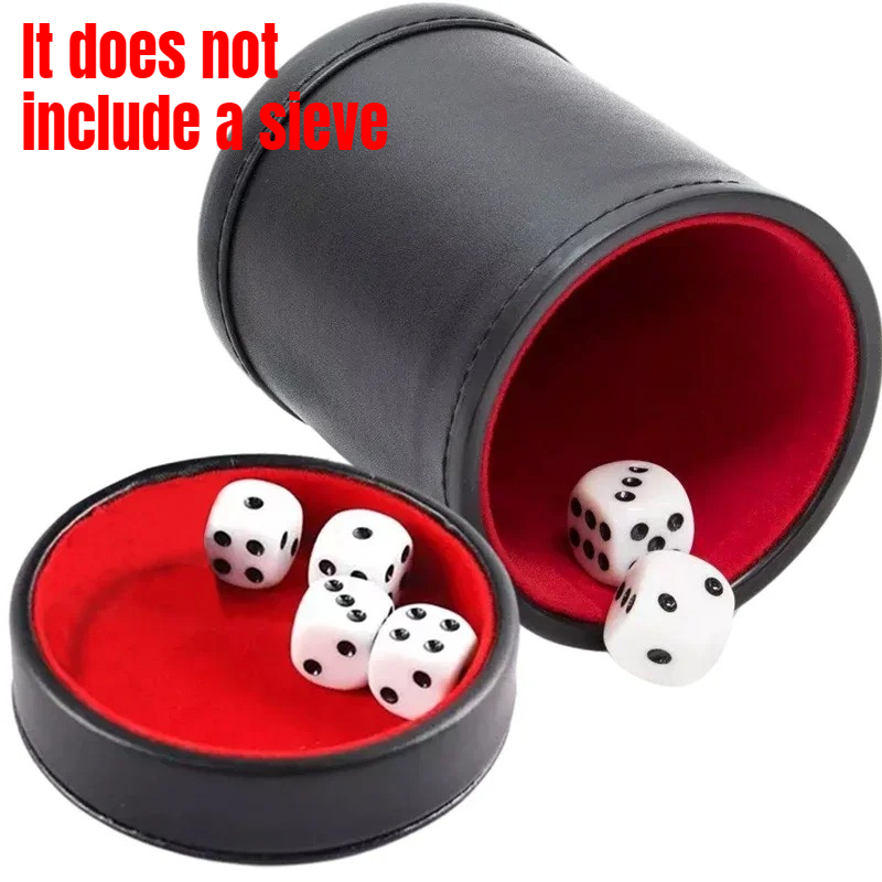 Board Game Yahtzee - مجموعة كؤوس النرد مع غطاء -