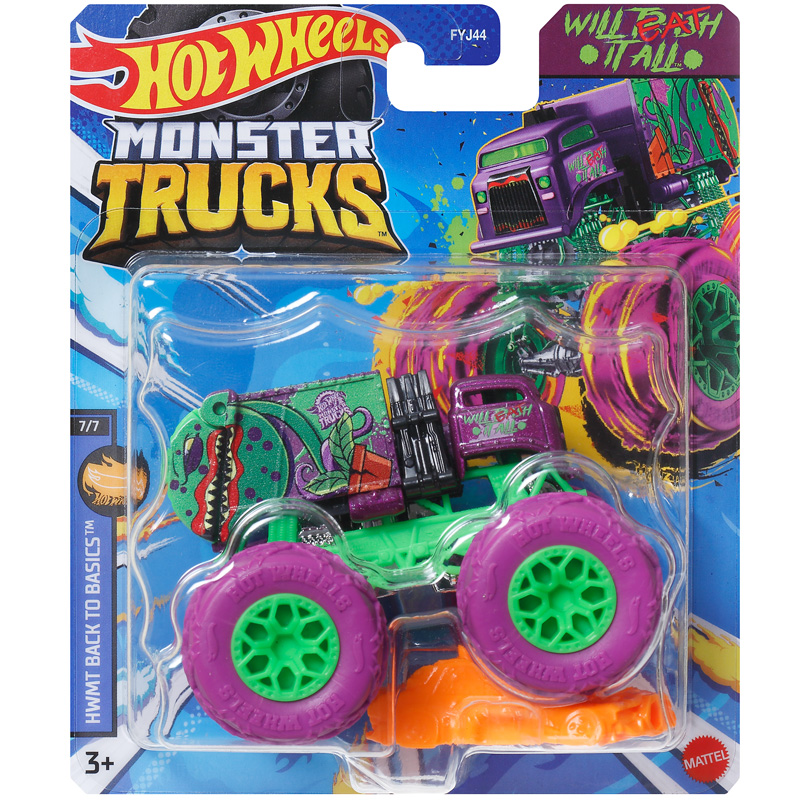 Hot Wheels Car Monster Trucks - ماتيل هوت ويلز 1/64 سلسلة شاحنات