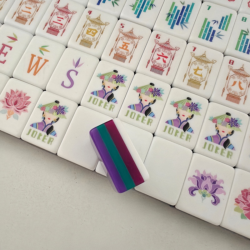 مجموعة ماجونغ جديدة من الأكريل - مراجعة Board Game Mahjong وسعره