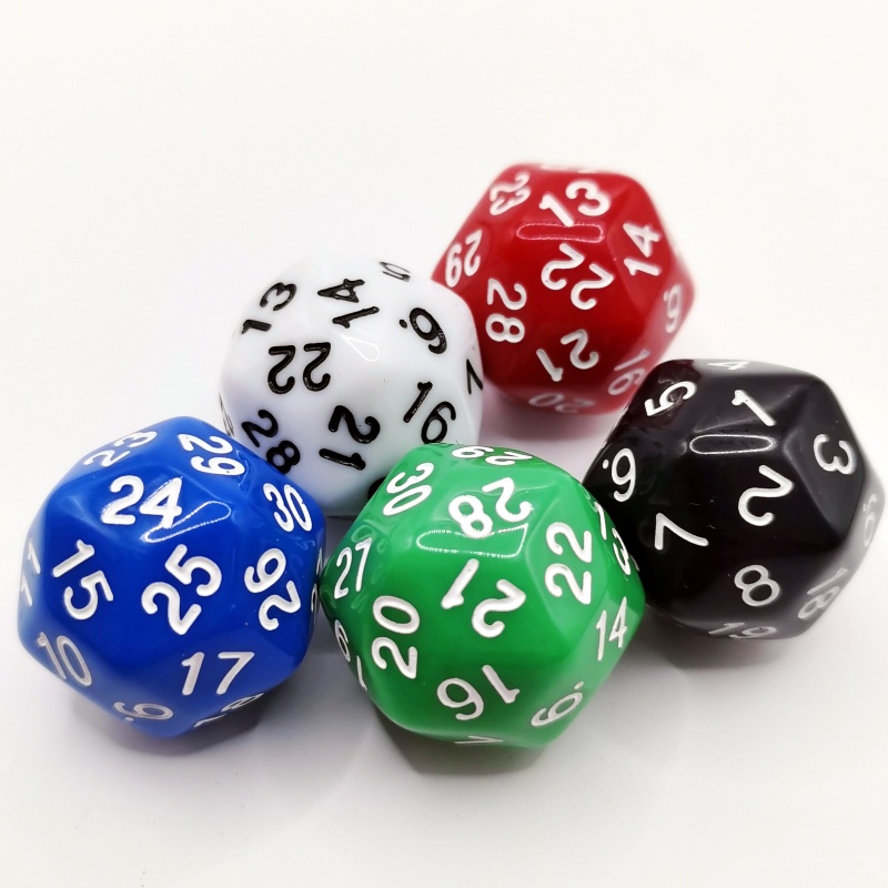 5 قطعة مكعب 30 الجانبين D30 ال - مراجعة Board Game Yahtzee وسعره