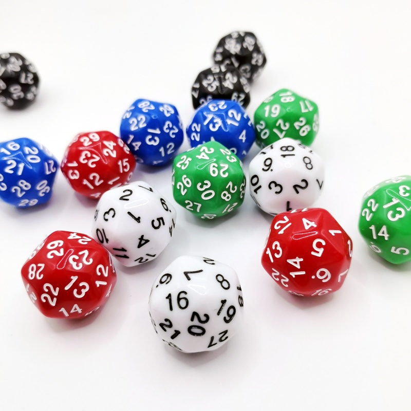5 قطعة مكعب 30 الجانبين D30 ال - مراجعة Board Game Yahtzee وسعره