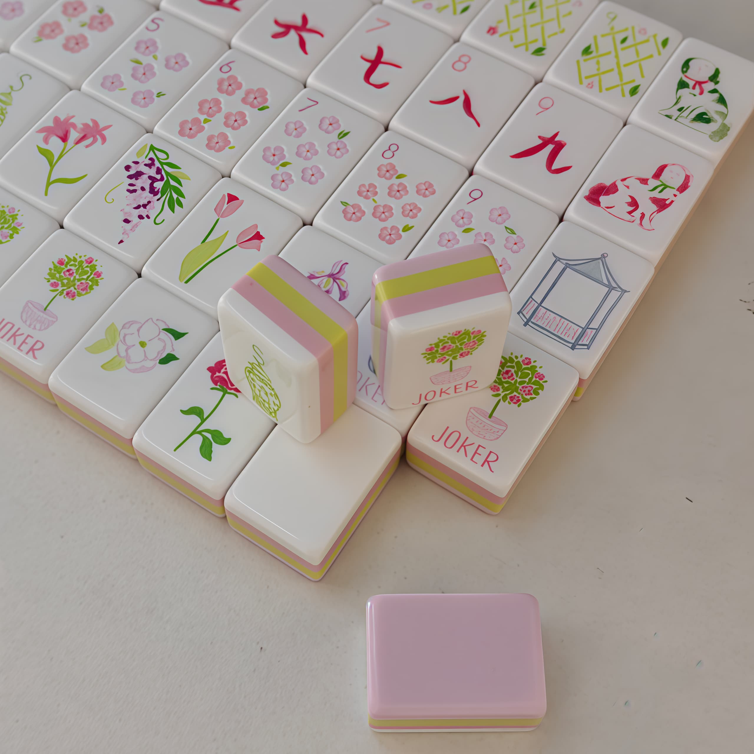 مجموعة ماجونغ أمريكية من الأكر - مراجعة Board Game Mahjong وسعره