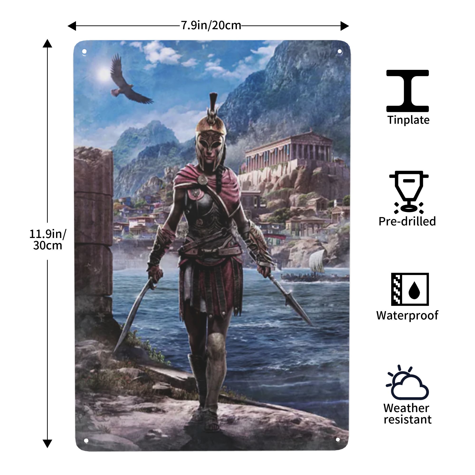 ملصق معدني مستوحى من لعبة كاتا - مراجعة Board Game Illustrator وسعره