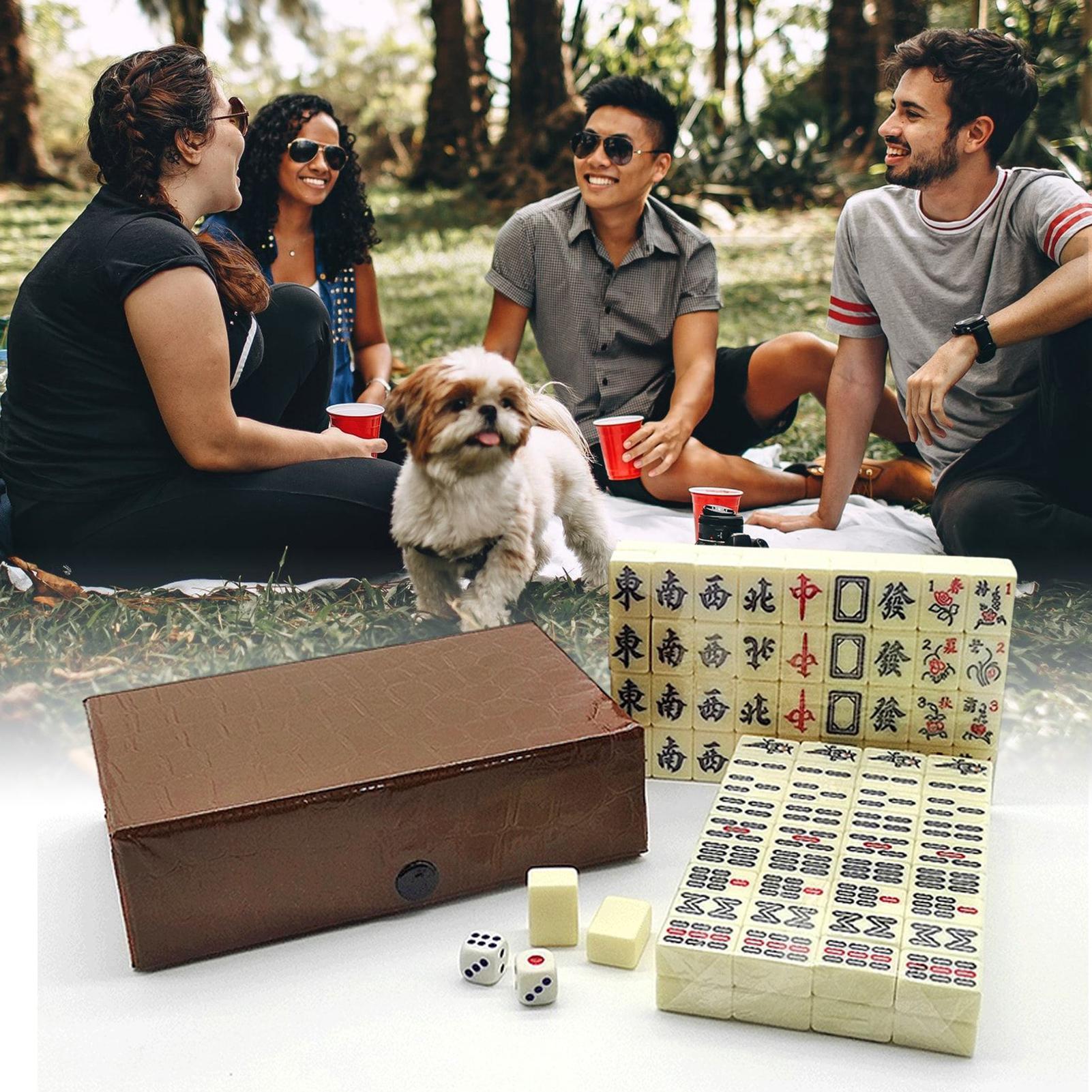 مجموعة ألعاب ماهجونغ الصينية،  - مراجعة Board Game Mahjong وسعره