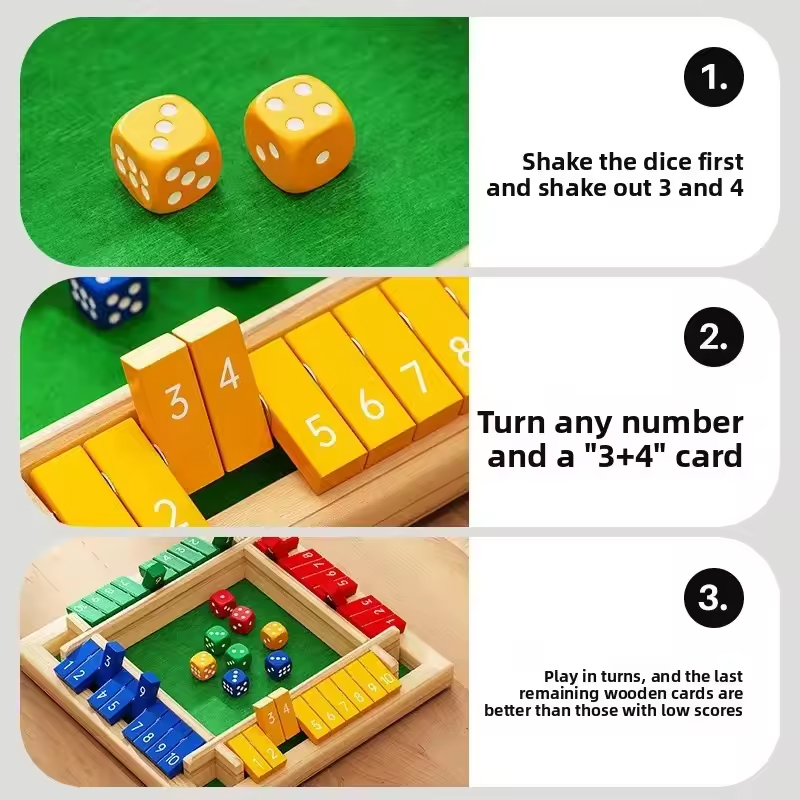لعبة صندوقية خشبية بأحجار نردي - مراجعة Board Game Flip 7 وسعره