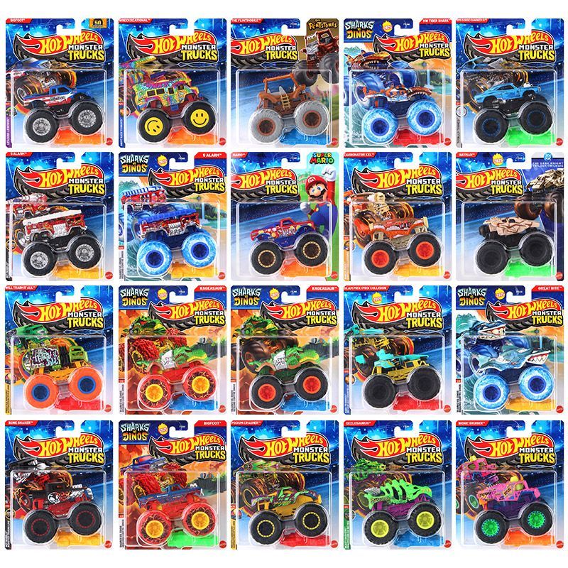 جديد حقيقية الساخن عجلات FYJ44 - مراجعة Hot Wheels Car Monster Trucks وسعره
