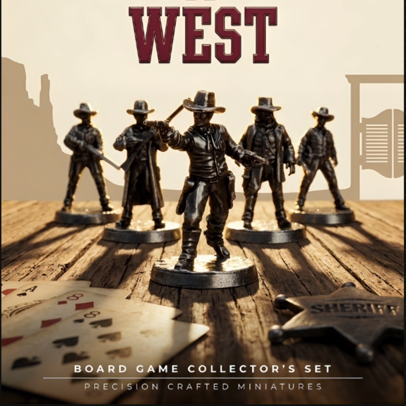 مجموعة مجسمات معدنية صغيرة لشخ - مراجعة Board Game Wild Wild وسعره