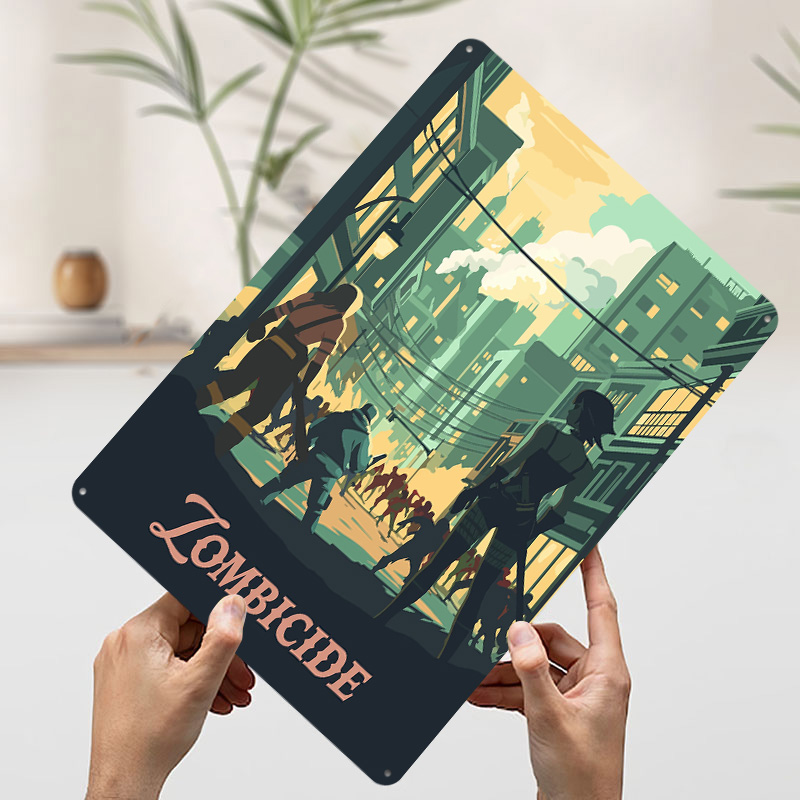 لوحة معدنية مستوحاة من لعبة زو - مراجعة Board Game Zombicide وسعره