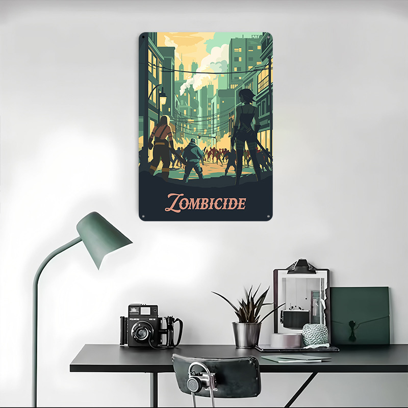 لوحة معدنية مستوحاة من لعبة زو - مراجعة Board Game Zombicide وسعره