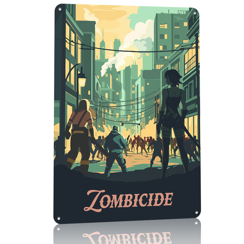 لوحة معدنية مستوحاة من لعبة زو - مراجعة Board Game Zombicide وسعره