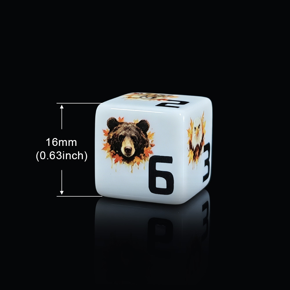 12 قطعة من مكعبات الأكريليك D6 - مراجعة Board Game Wild Wild وسعره